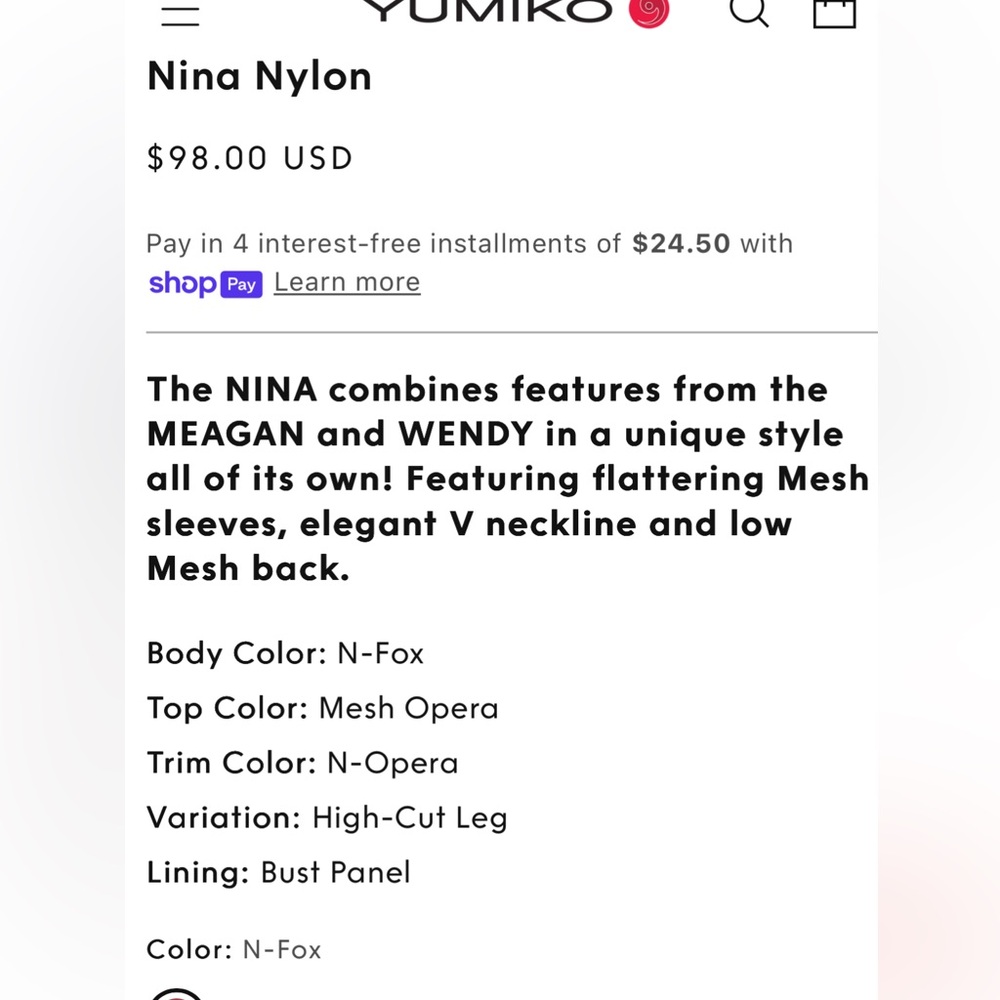 Yumiko Nina XS - Picture 7 of 7